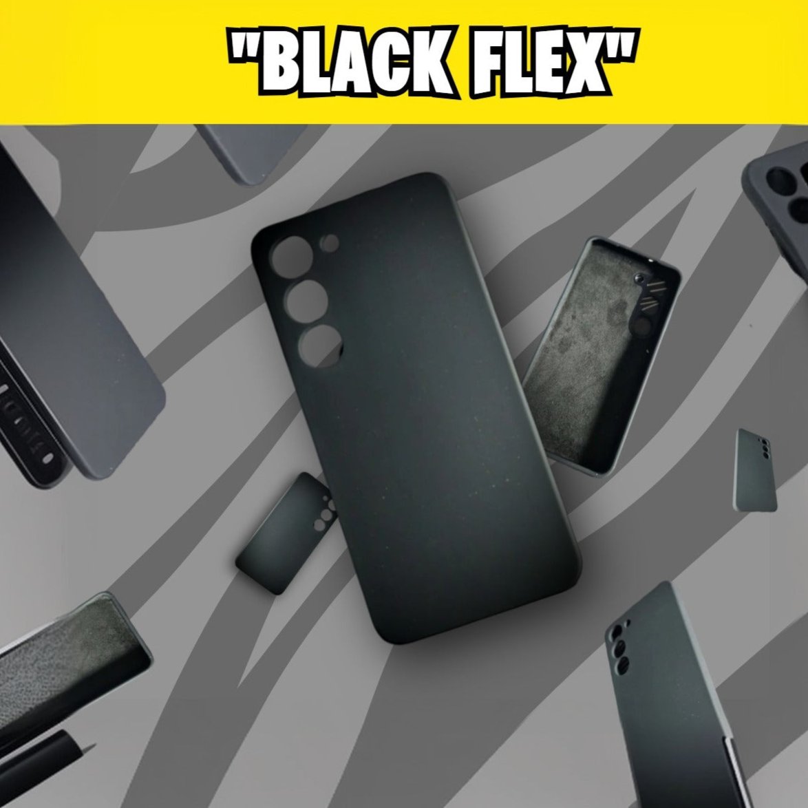 Black Flex 🖤┃Samsung S23 Phone Case