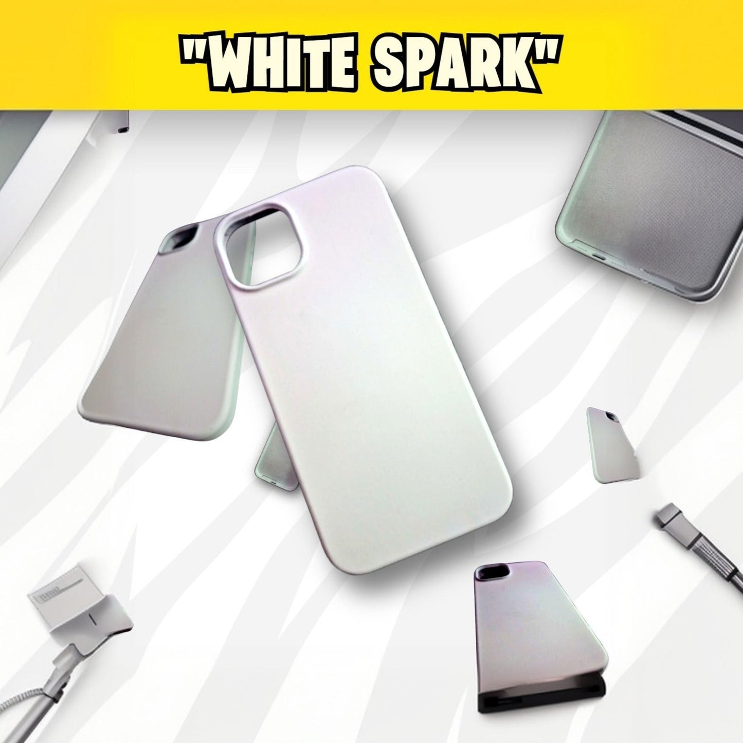 White Spark 💨┃iPhone 14 Pro Max & Plus Phone Case
